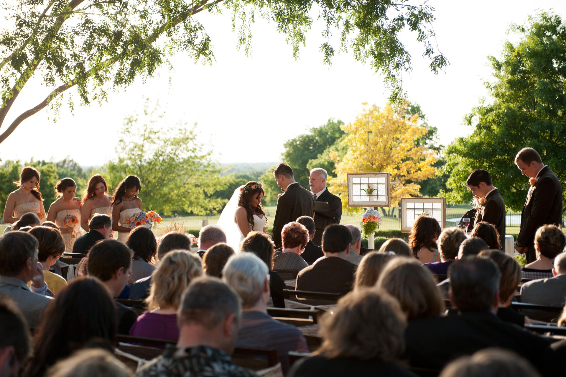 Brooke and Cam at the alter